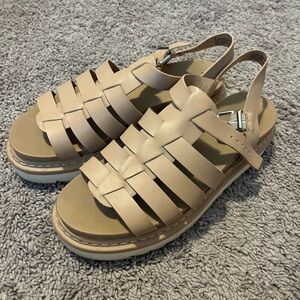 Beige Strappy Sandals